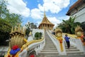 Tourists and Buddhists came respect Lord BuddhaÃ¢â¬â¢s footprint at